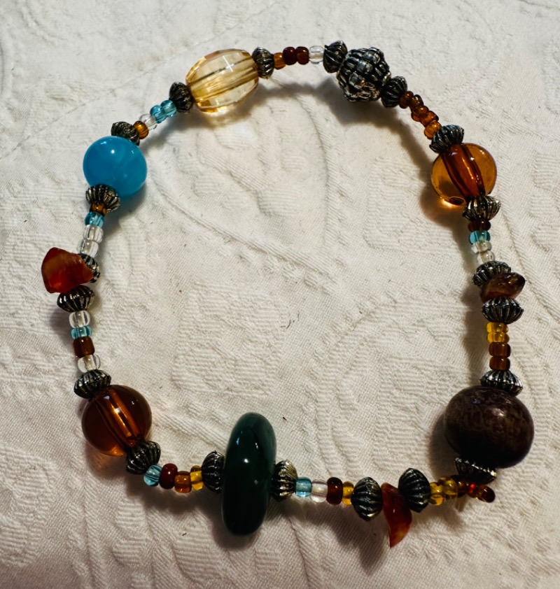 Handmade Multi-Colored Beaded Bracelet