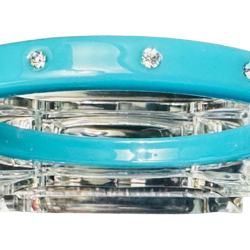 NWT Turquoise Oversized Cuff Bracelet with Silver Studs 