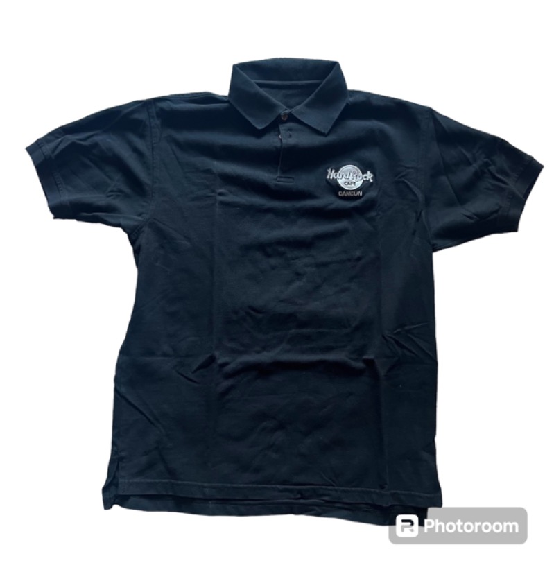 Hard Rock Café Black Polo Shirt for Casual Wear