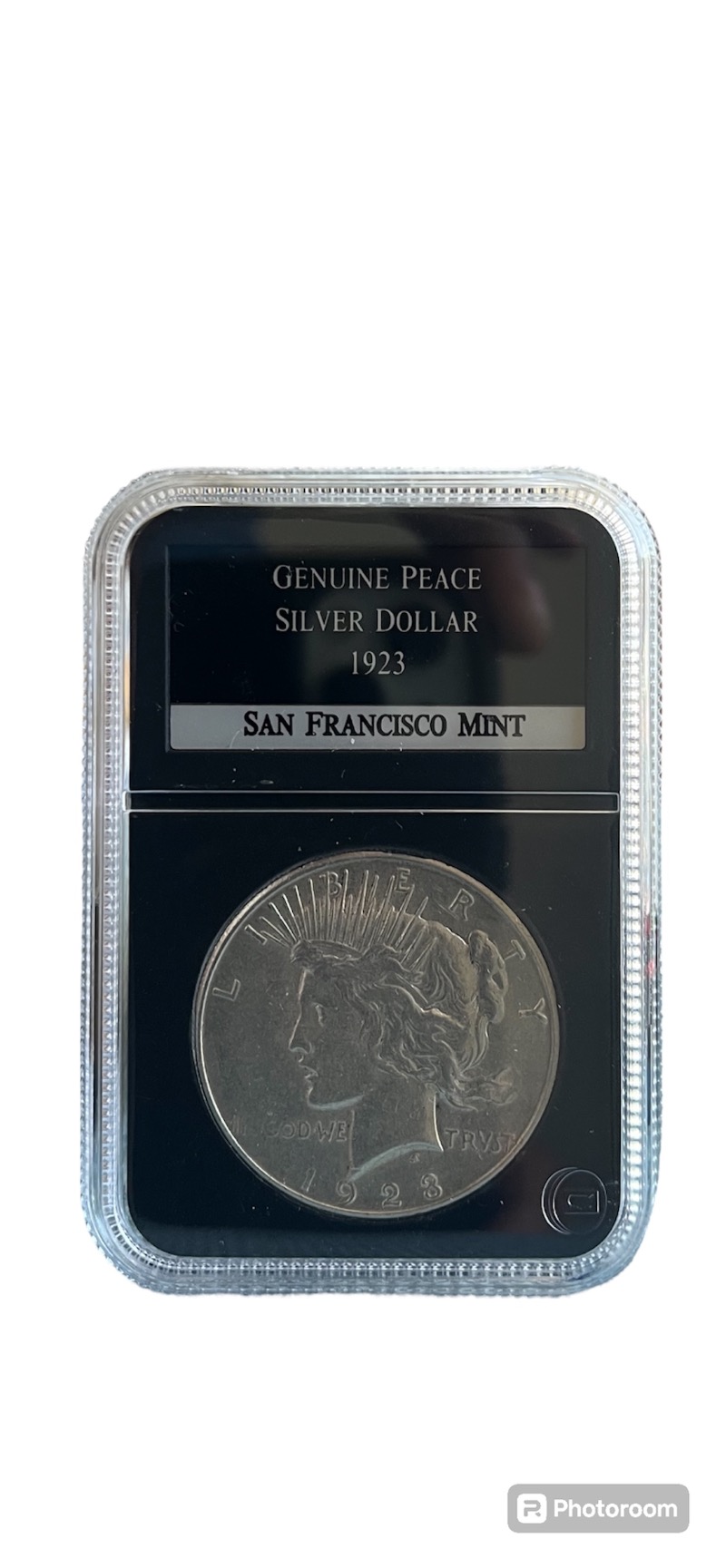 1923 Peace Silver Dollar S-Mint Liberty Coin Encased Mint Condition