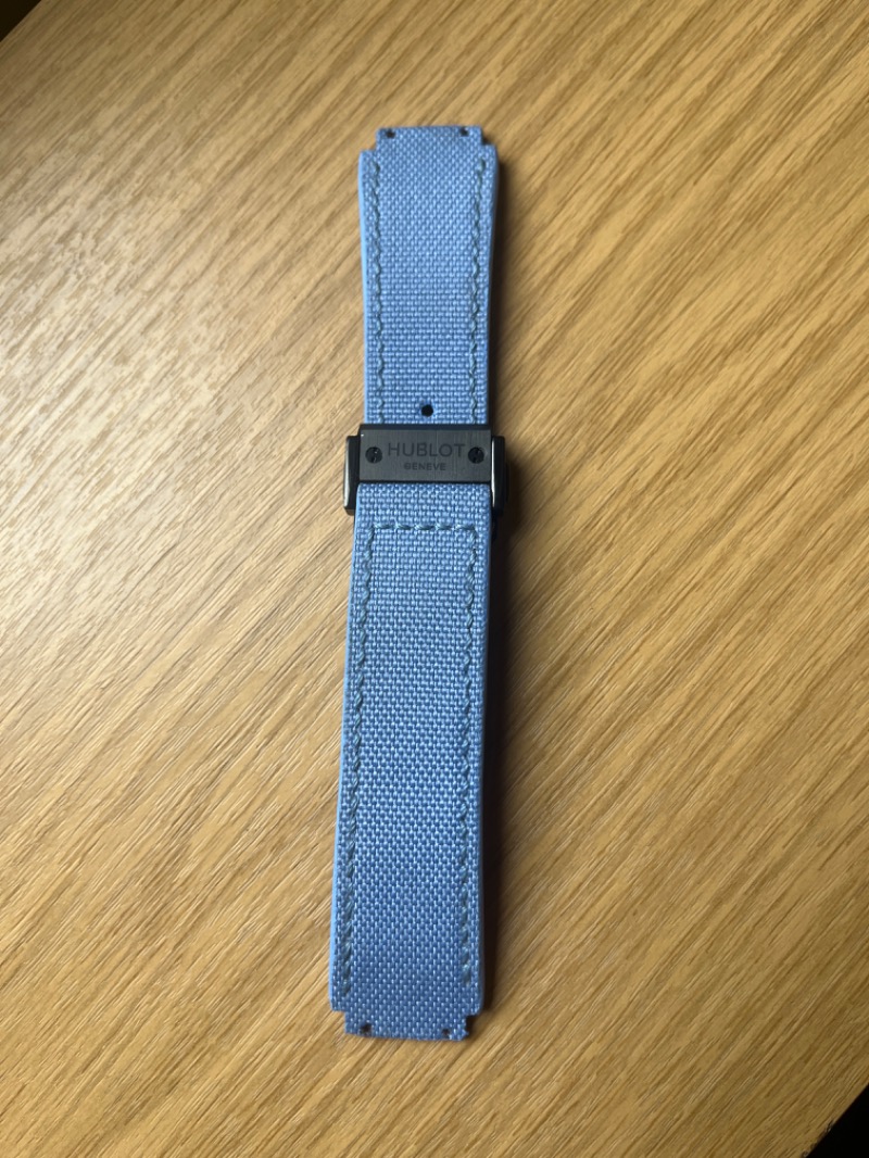 Blue Fabric Watch Strap for Hublot Watches