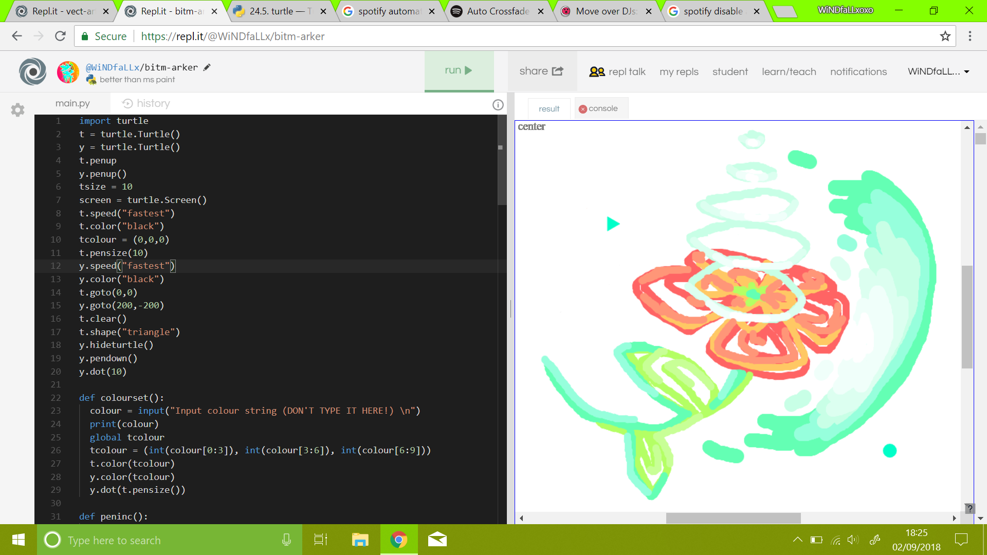 DRAW with python turtle! - Replit