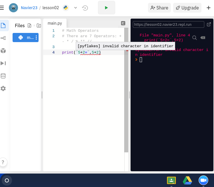 syntaxerror: invalid character in identifier syntaxerror: invalid character in identifier