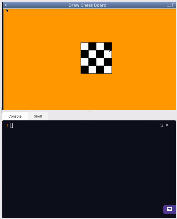 Draw Chess Board in Python Using Turtle