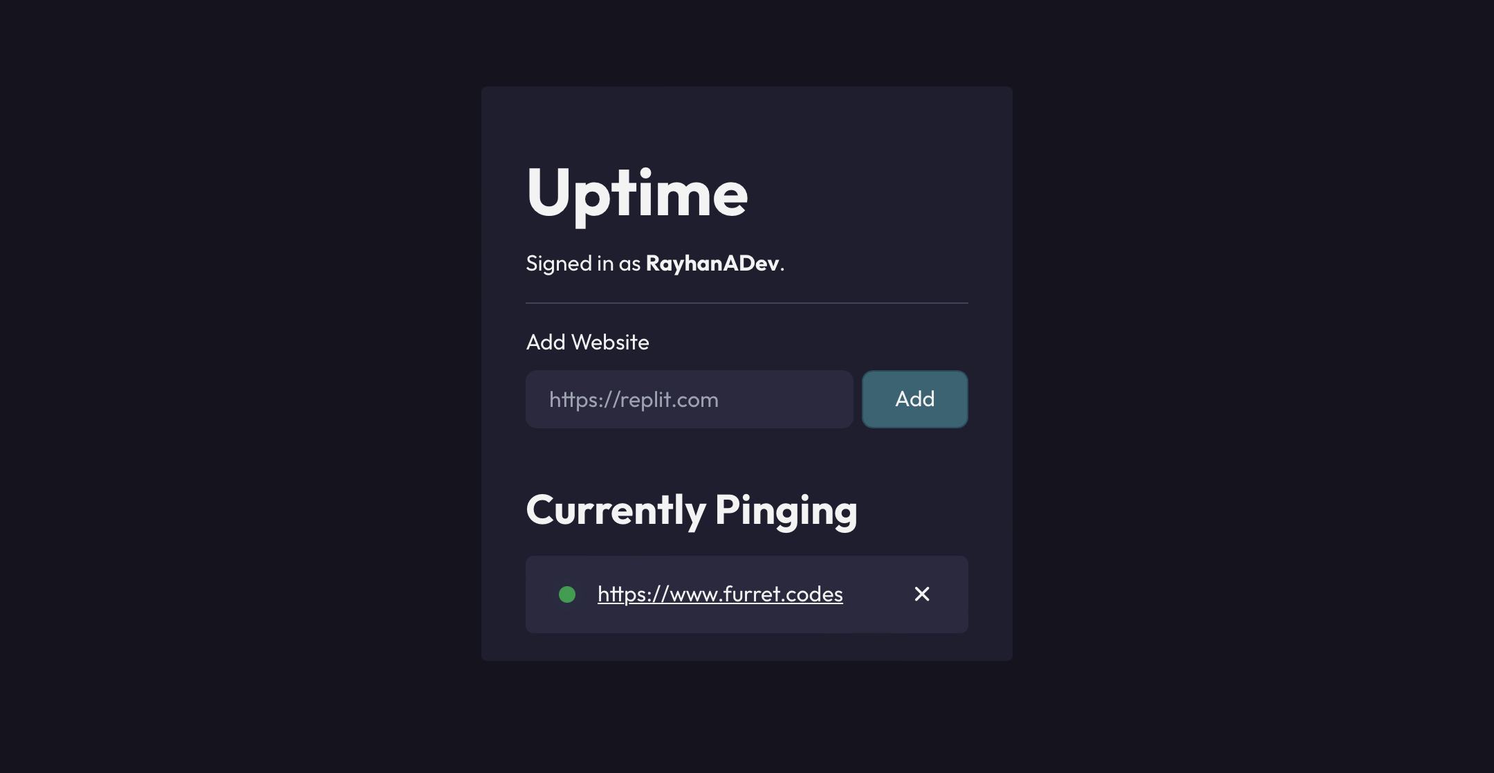 Uptime Replit Uptime Replit