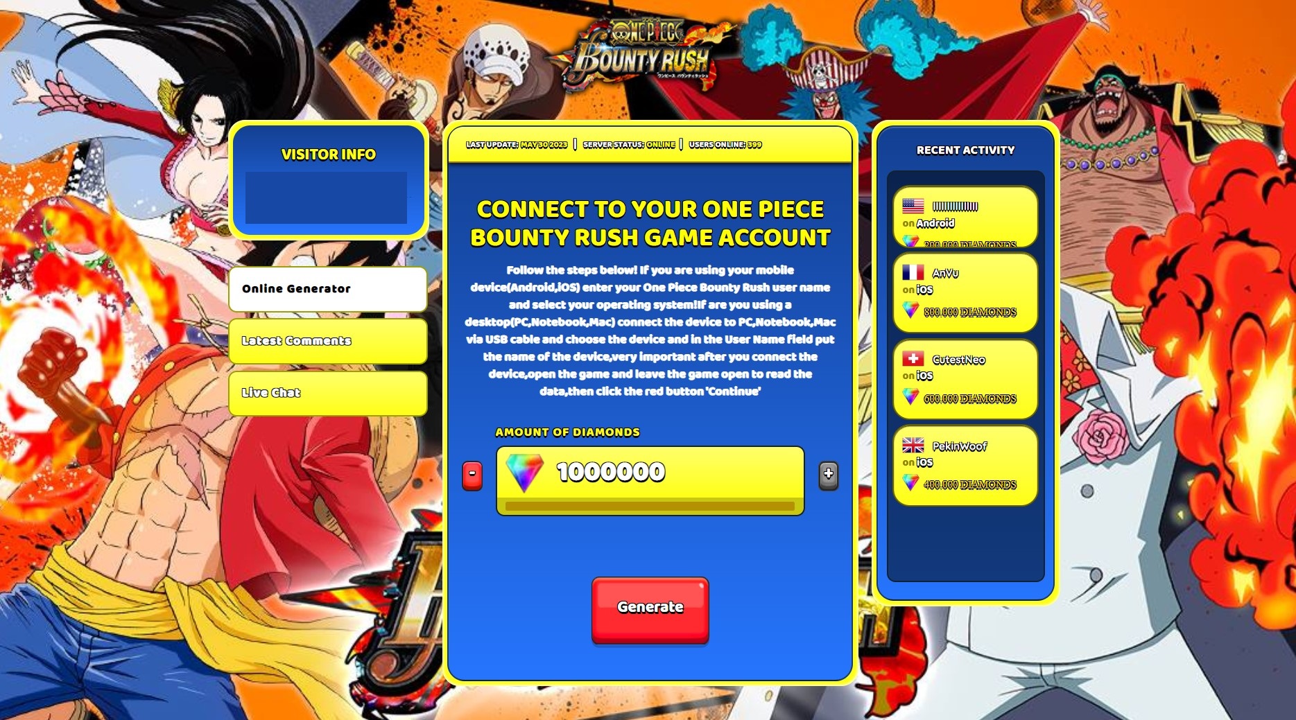 onepiecebounty ({@One Piece Bounty Rush@} Hack Free Diamonds and Gems  Generator) - Replit