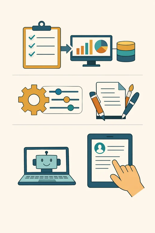 Checklist of key features for selecting an AI report tool