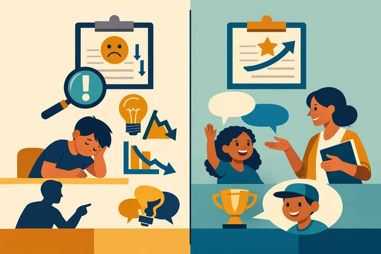 Comparison of common SEND report mistakes and inclusive alternatives