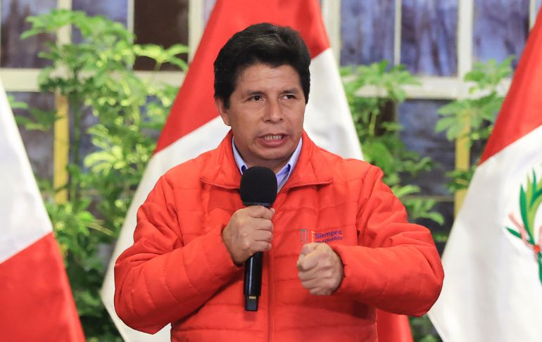 Pedro Castillo, golpista.