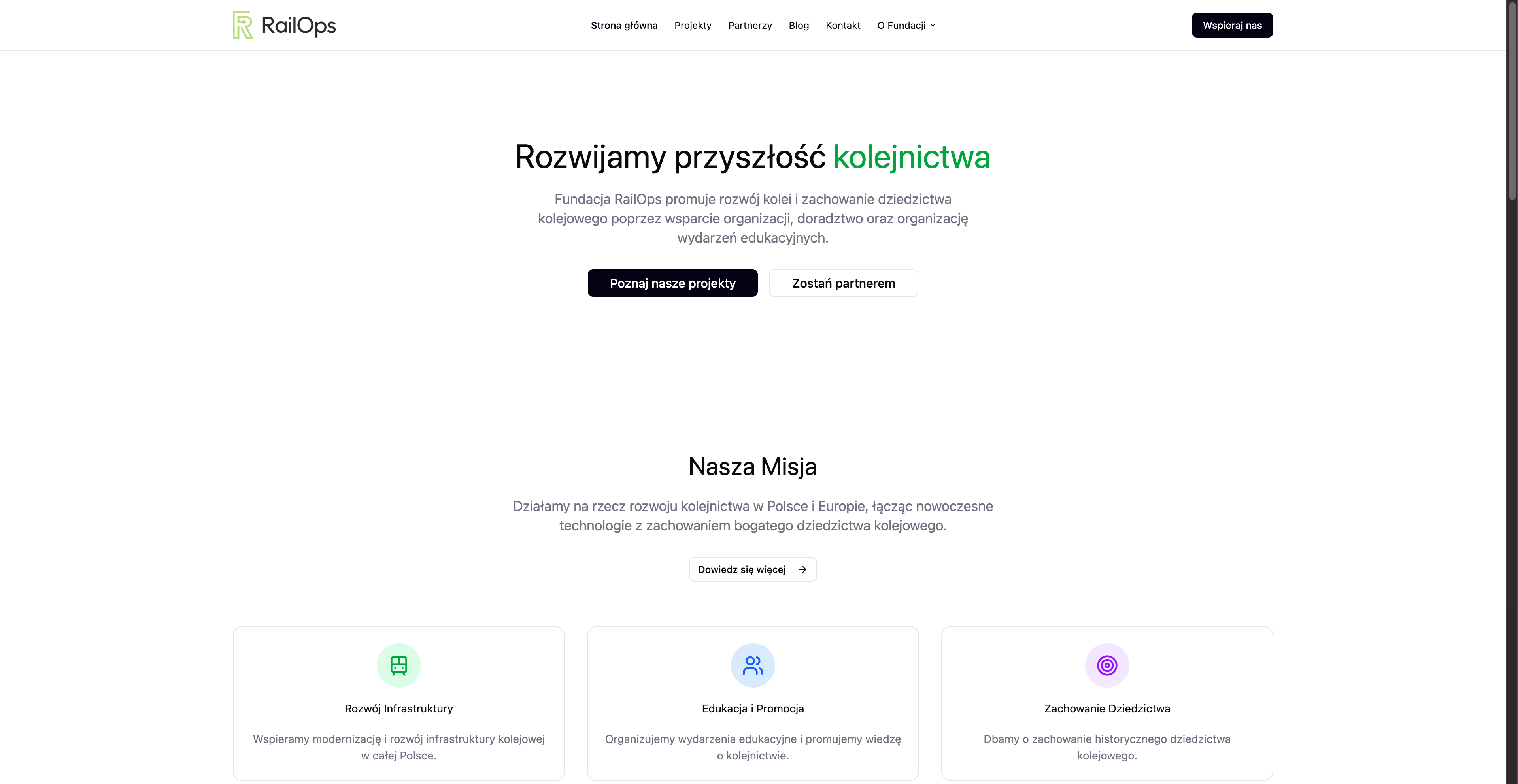 RailOps — Corporate Site screenshot 1
