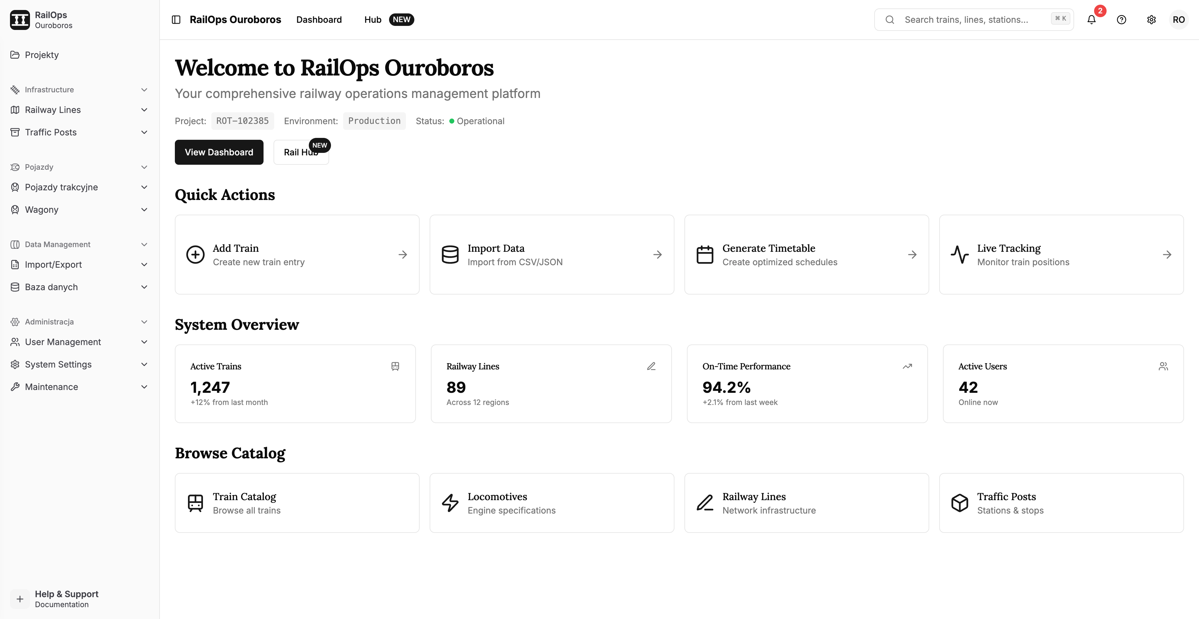 RailOps Ouroboros screenshot 1