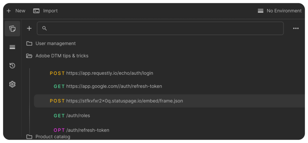 API collections
