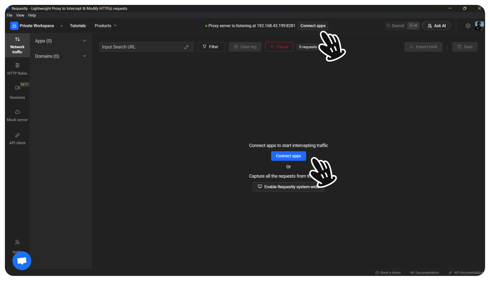 Desktop app connect app