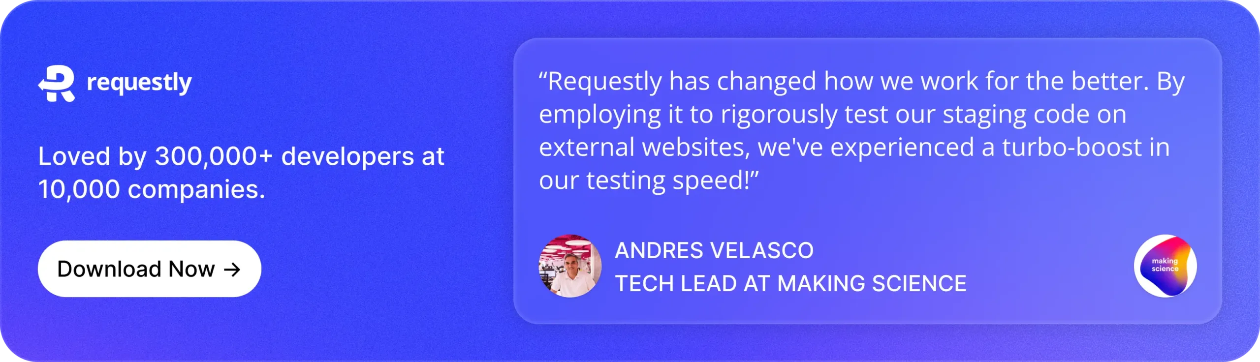 Andres Velasco testimonial