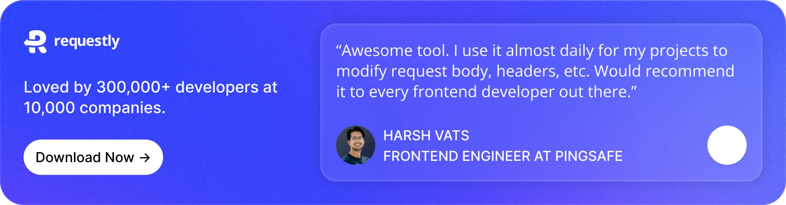 Harsh vats testimonial