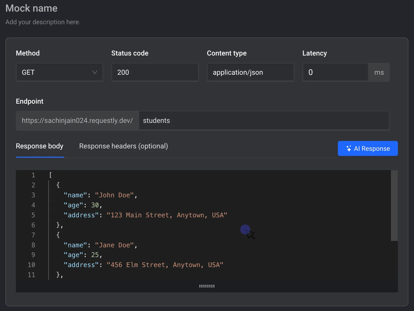 GPT-based AI Response Generator screenshot