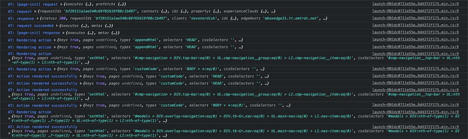 Automatically loading sites in Debug Mode (Add mboxDebug query parameter) screenshot