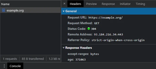 When you click on the example dialog