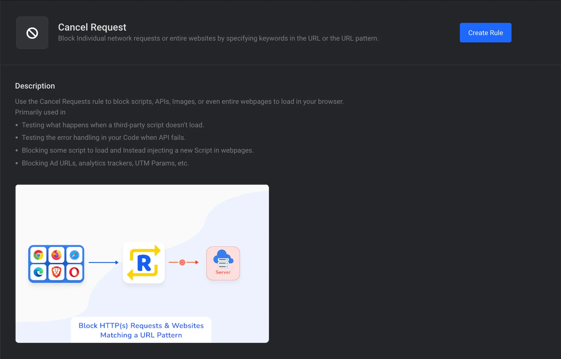 Cancel/Block Network Requests screenshot