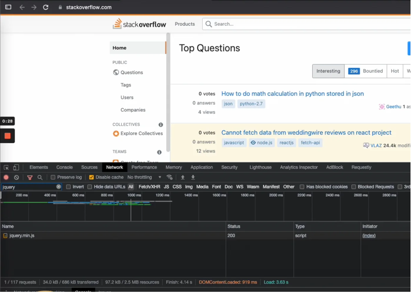 Jquery screenshot