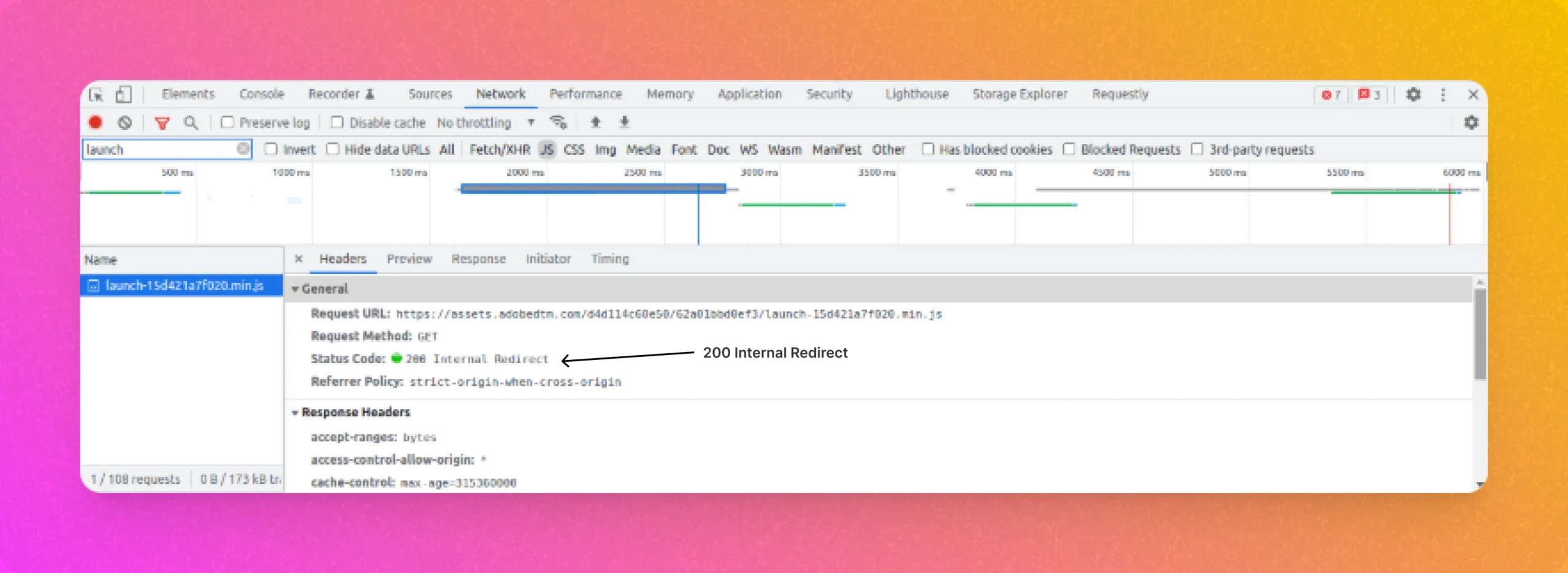 Chrome Devtools screenshot