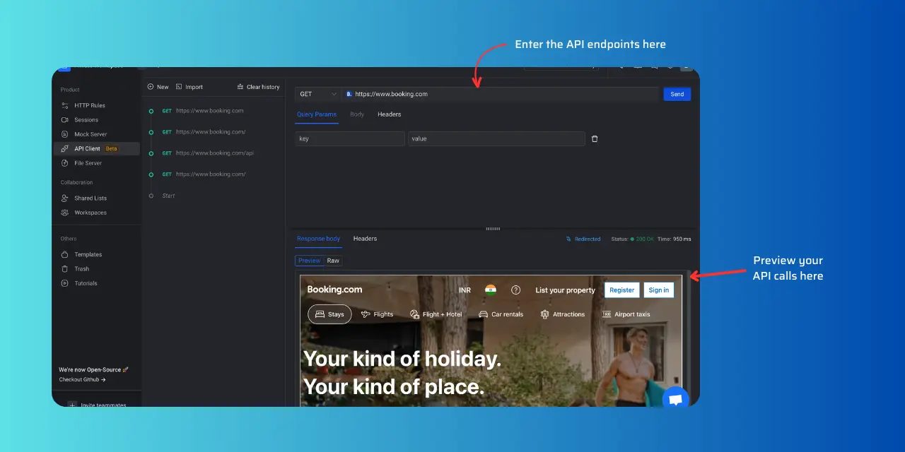 Testing, Validating and Mocking API responses (Using API Client) screenshot