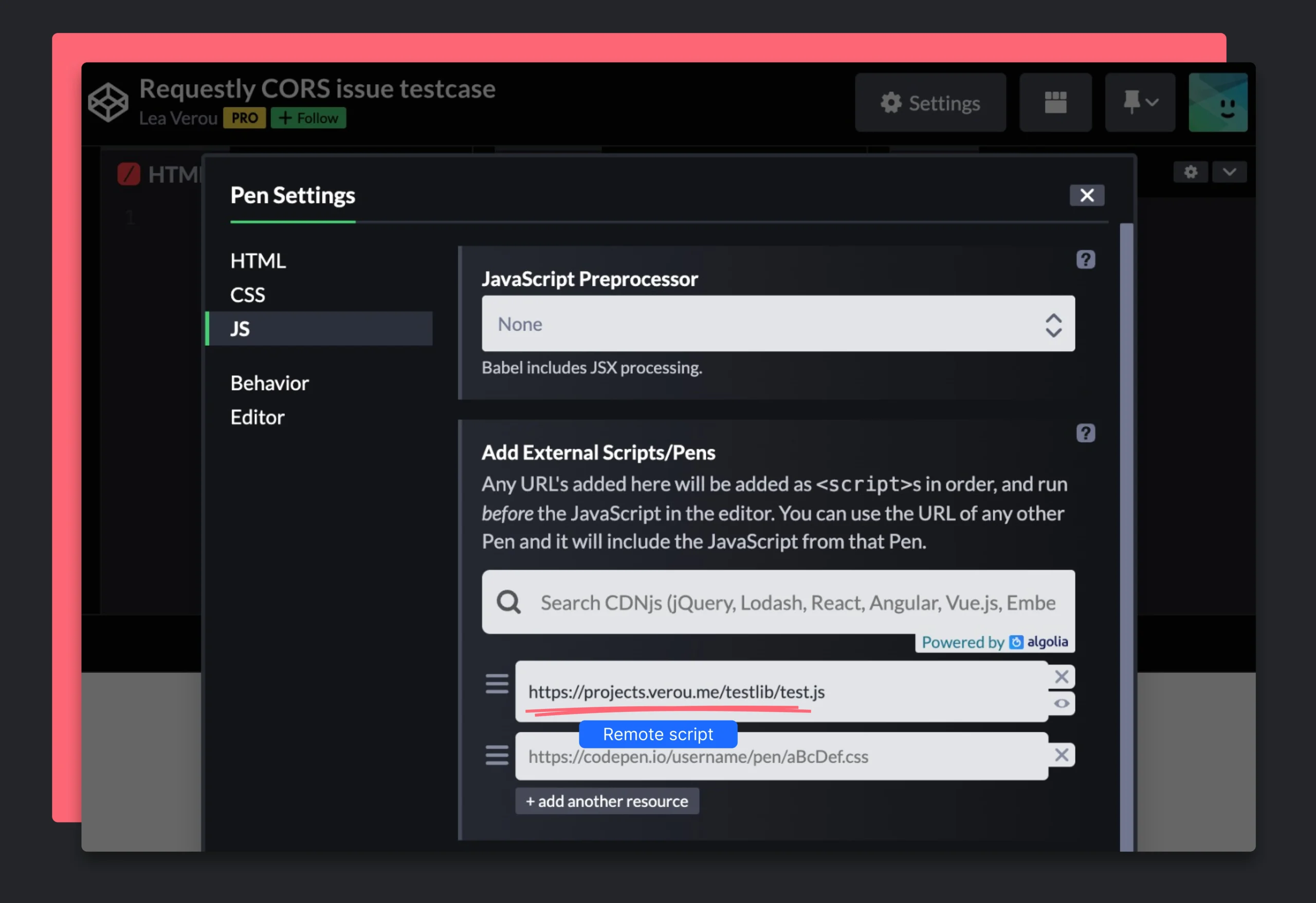 Codepen testcase 4x