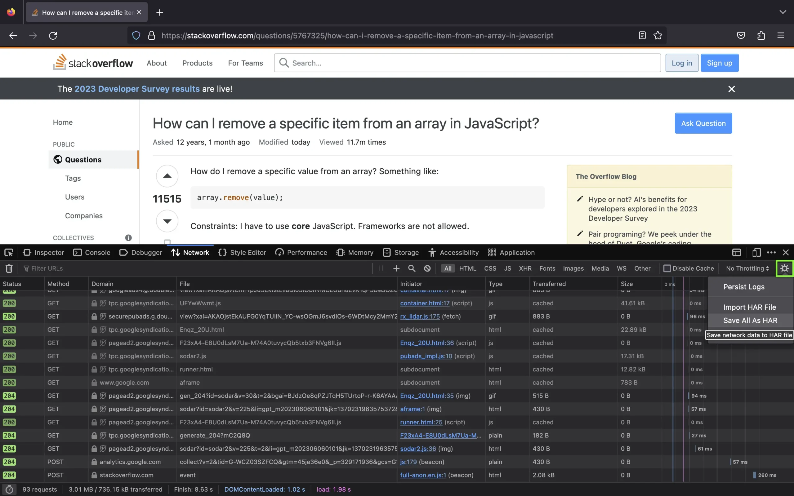 Firefox screenshot
