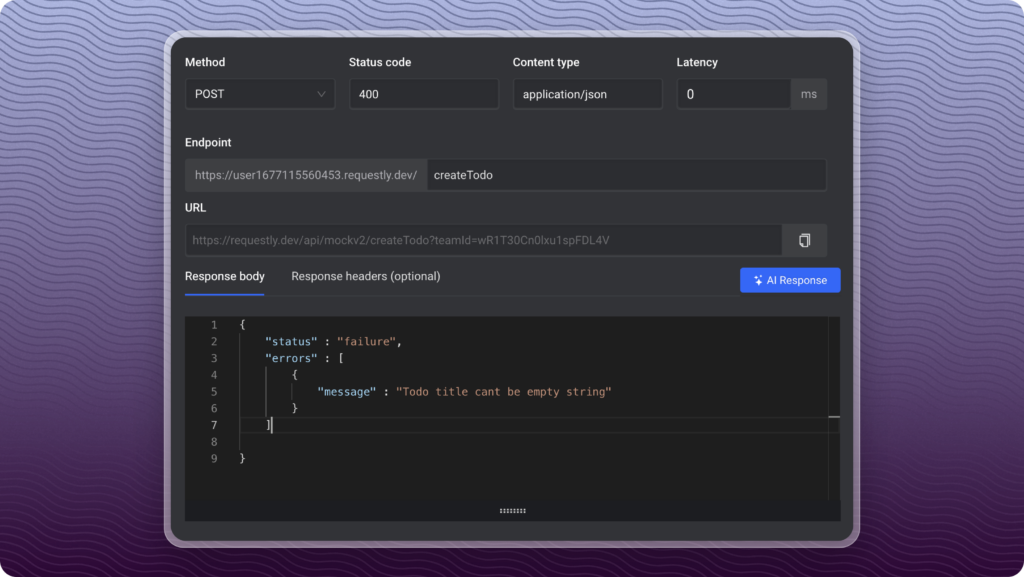 Define HTTP Methods and Status Codes screenshot