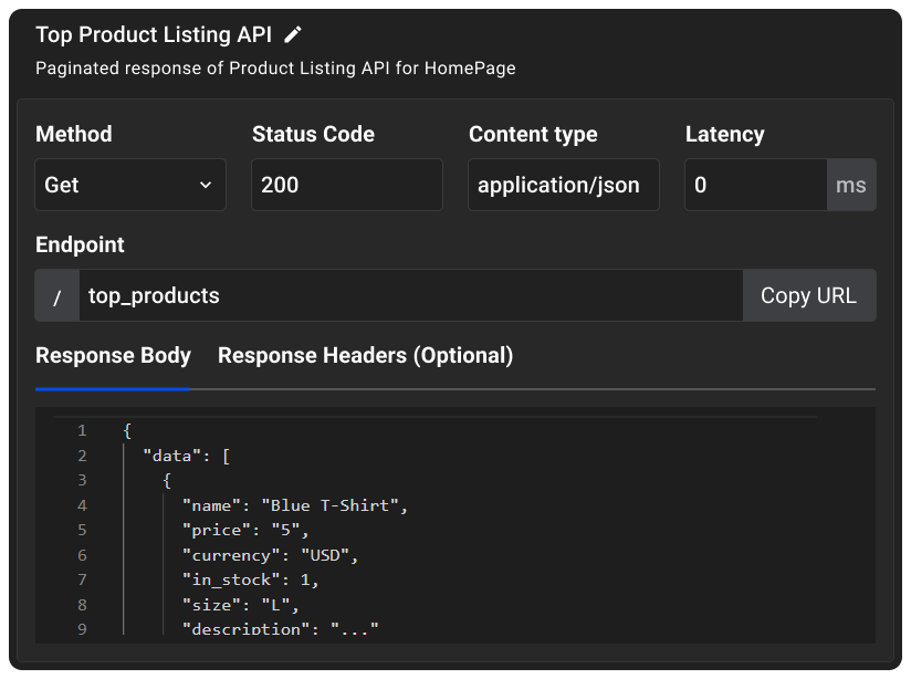 Create API Mocks