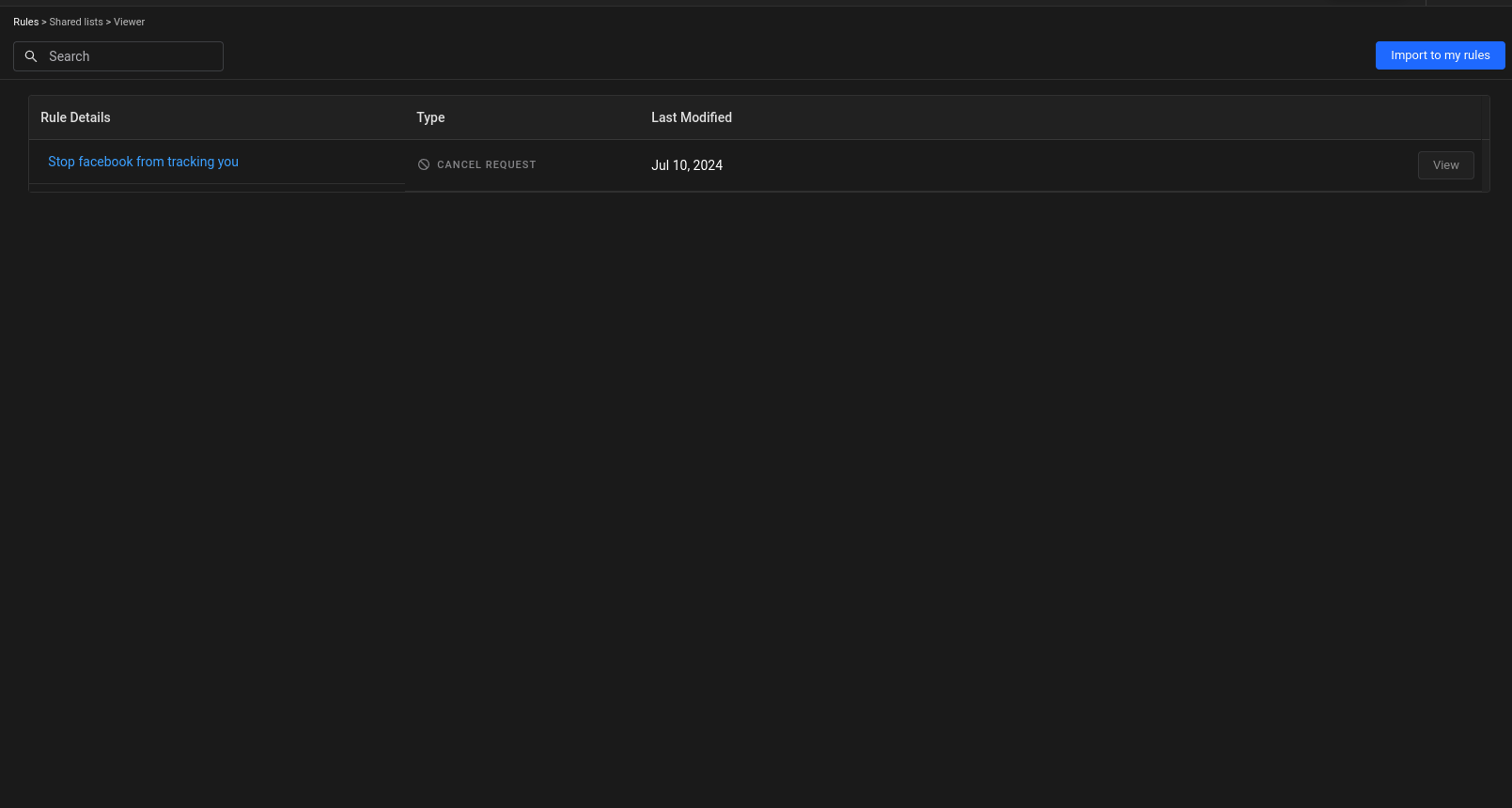 Block facebook tracking