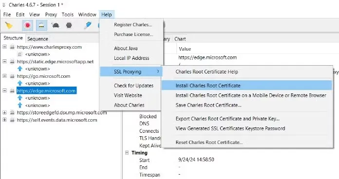 Install root cert Windows
