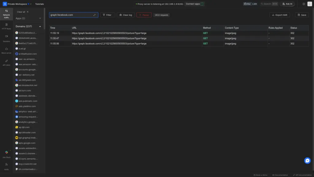Intercepting requests