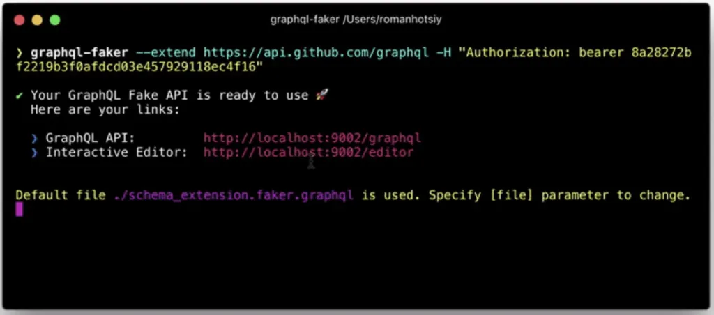 GraphQL Faker Server