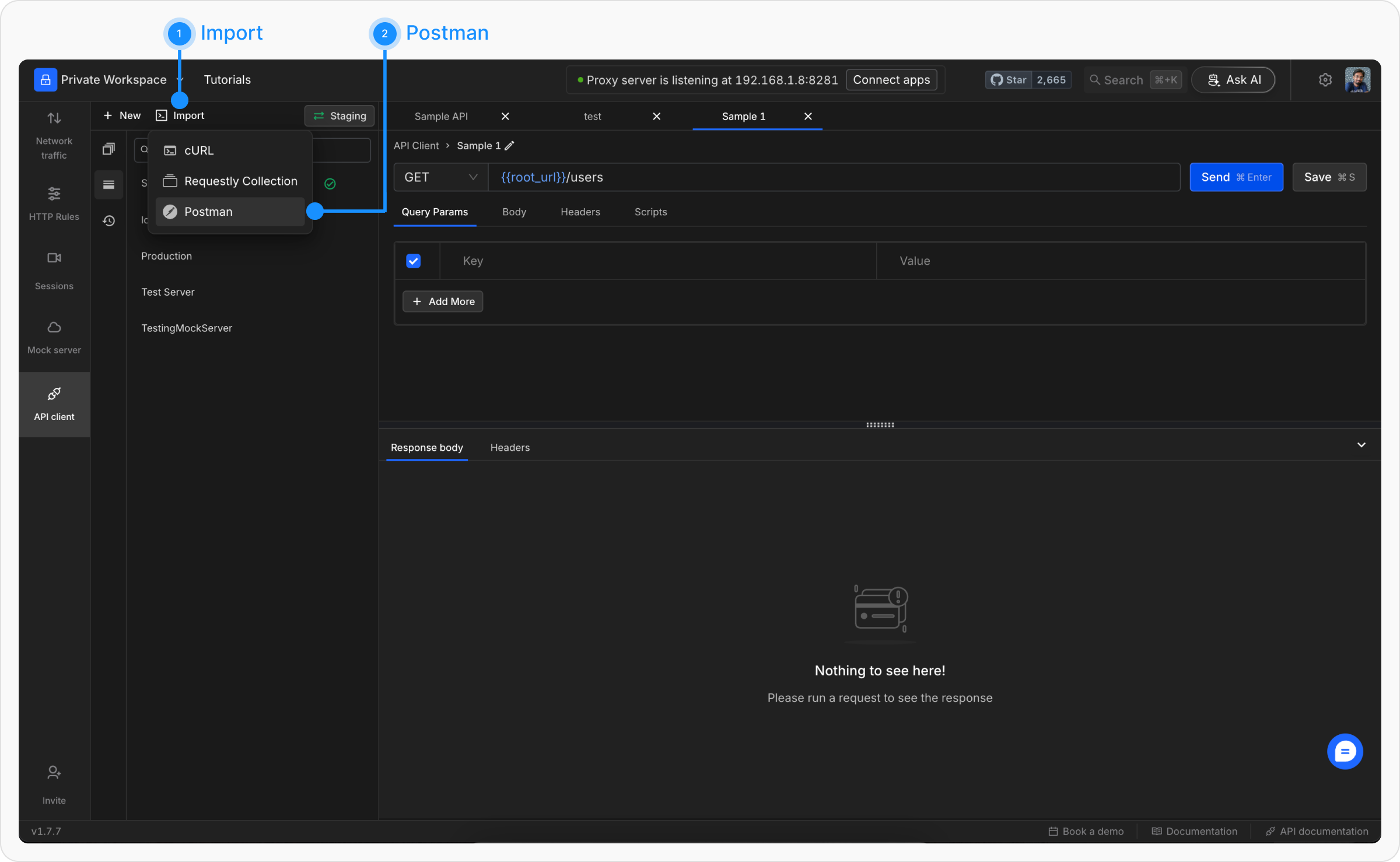 Export Postman import Requestly blog