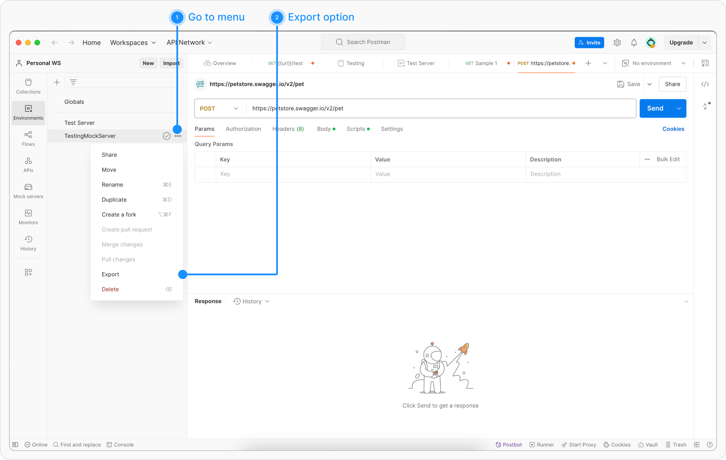Export Postman import Requestly blog