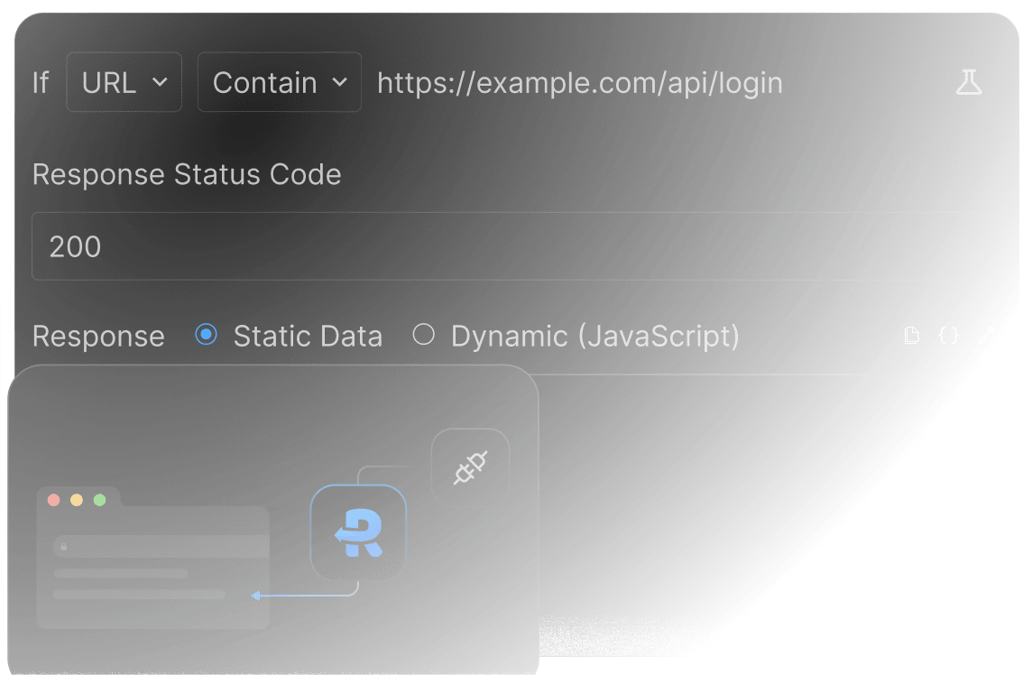 Modify and mock API responses in real-time