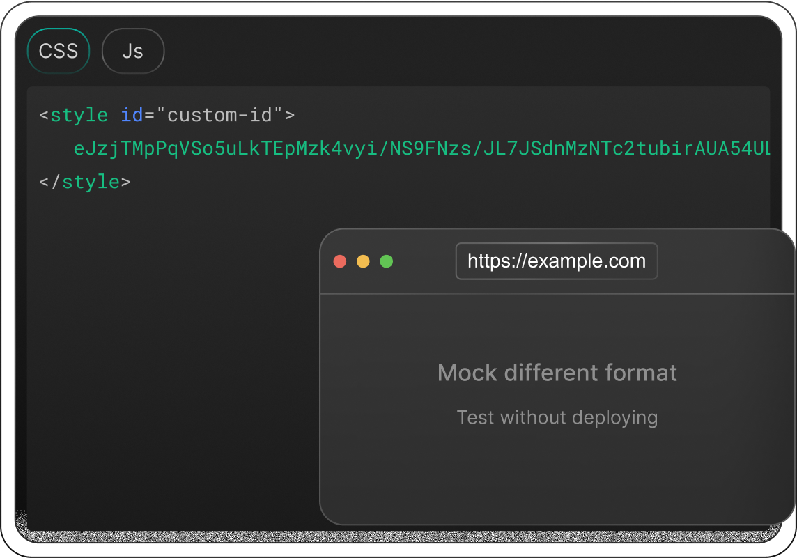 Write and serve JS/CSS instantly