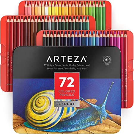 arteza colored pencils, 72 drawing pencils