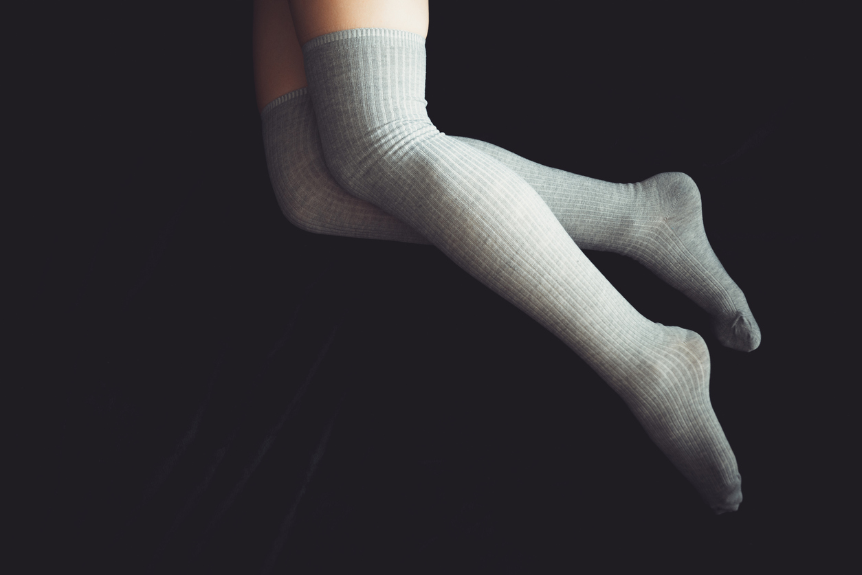 zeta wear plus size leg sleeve support socks