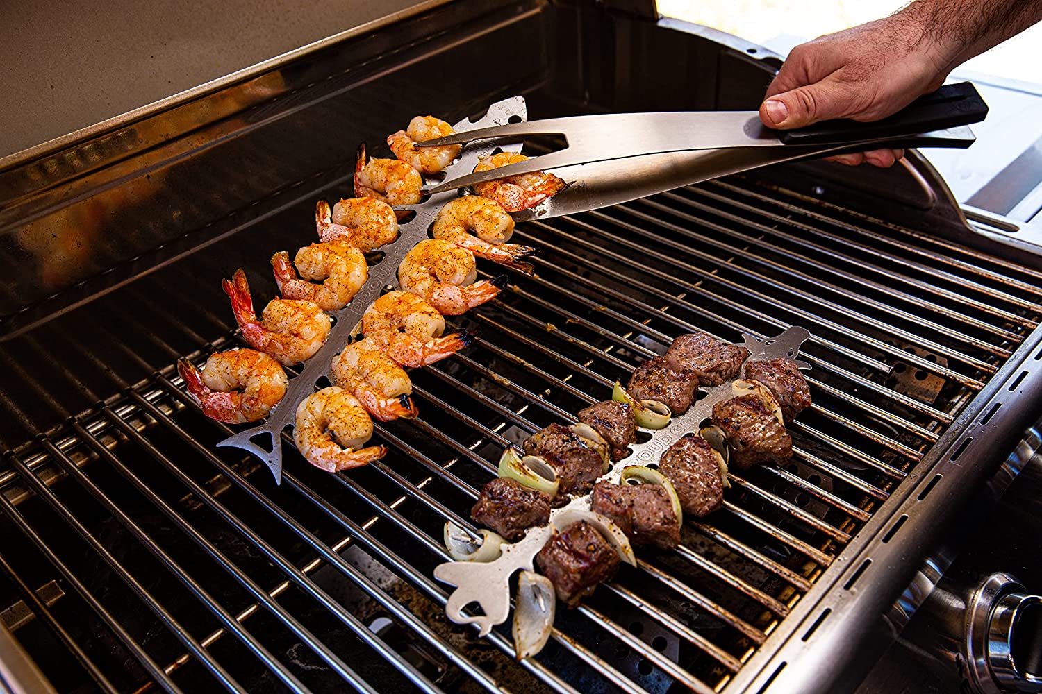 proud grill slide & serve bbq skewers