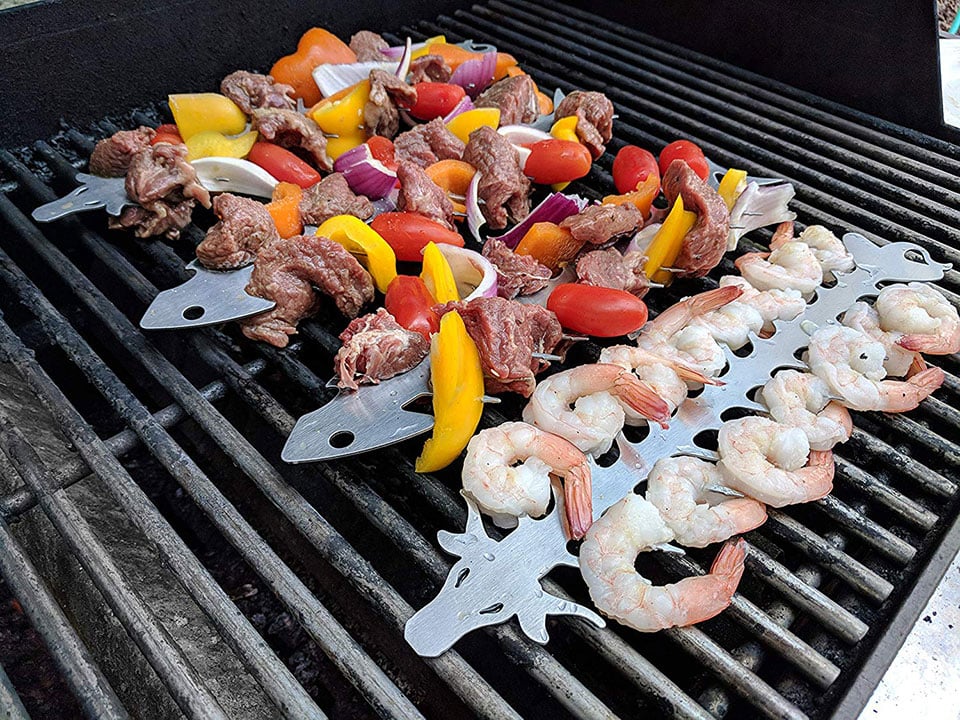 proud grill slide & serve bbq skewers