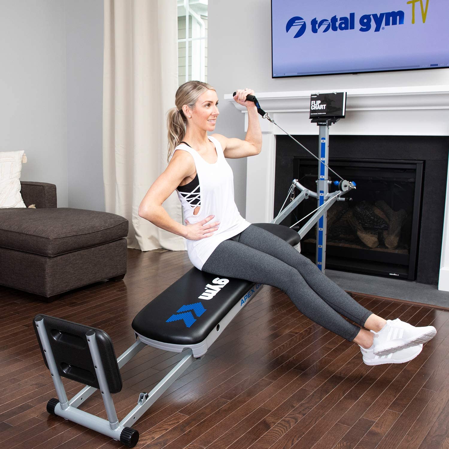 total gym apex versatile indoor home gym workout total body