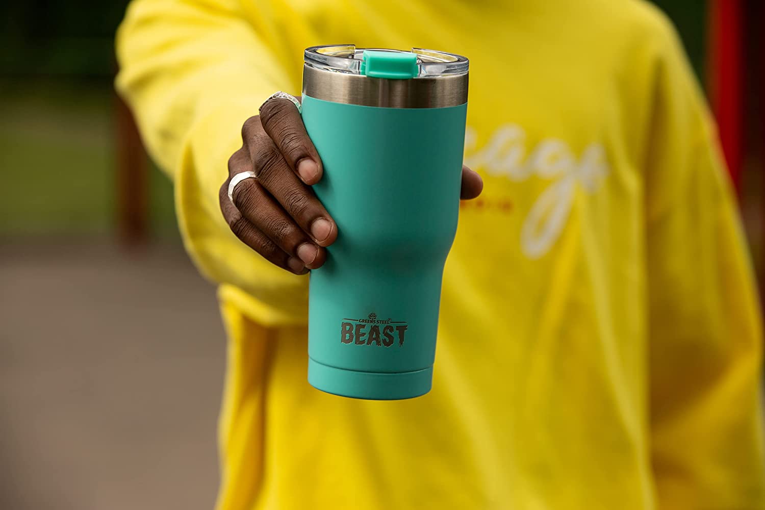 Greens Steel Beast Tumbler Stainless Steel Vacuum Insulated Coffee Ice Cup Double Wall Travel Flask