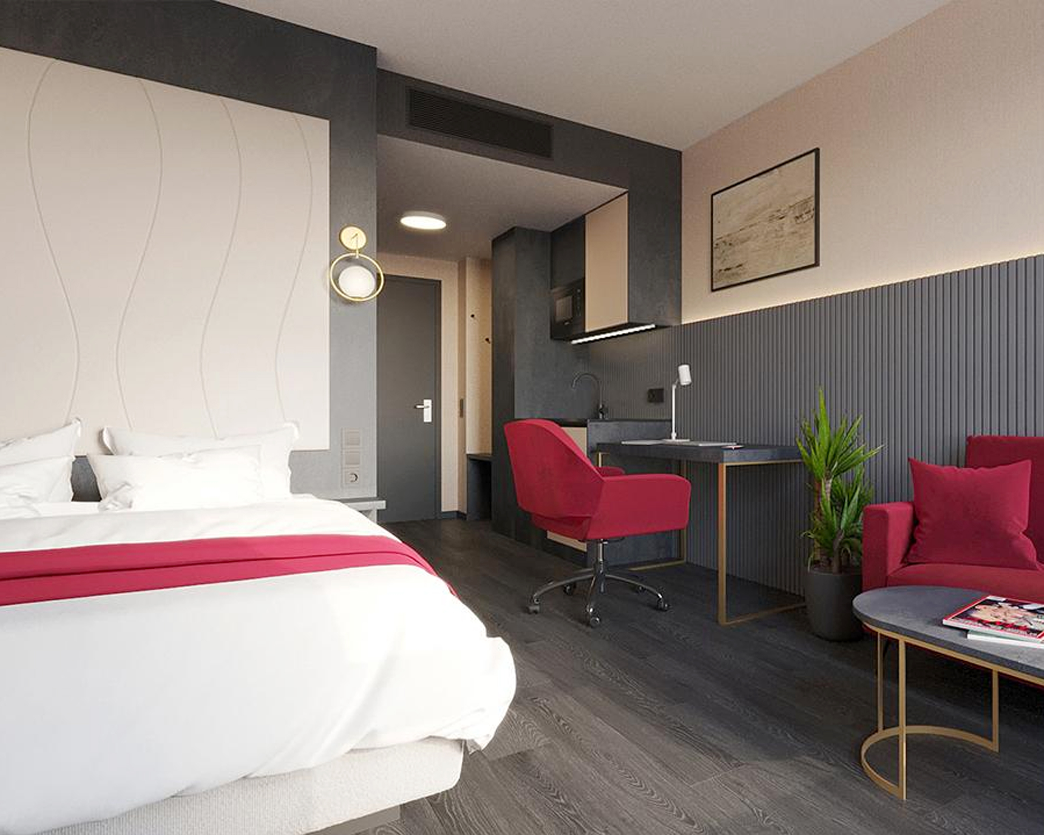 Zimmer mit Queensize-Bett - barrierefrei (28 m²)