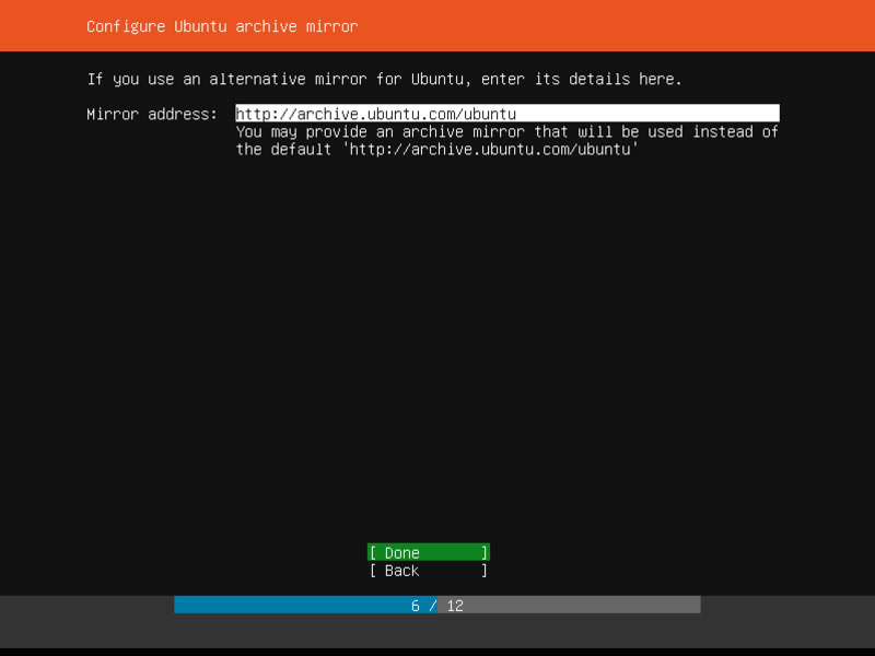 Ubuntu Server Installation Archive Mirror