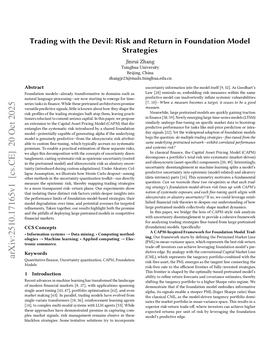 Cover art for Trading with the Devil: Risk and Return in Foundation Model Strategies