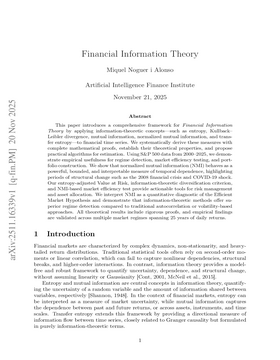 Financial Information Theory
