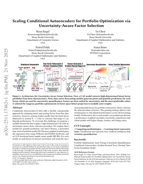 Scaling Conditional Autoencoders for Portfolio Optimization via Uncertainty-Aware Factor Selection