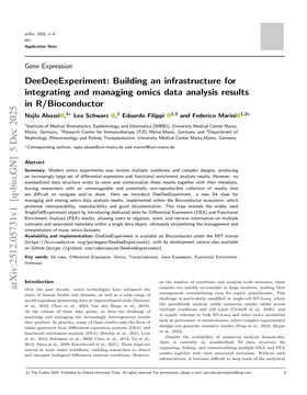 DeeDeeExperiment: Building an infrastructure for integrating and managing omics data analysis results in R/Bioconductor